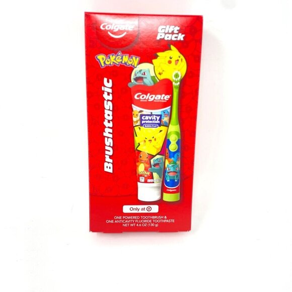 Colgate Kids Pokémon Target Exclusive Gift Set Battery Toothbrush Toothpaste - Picture 5 of 9